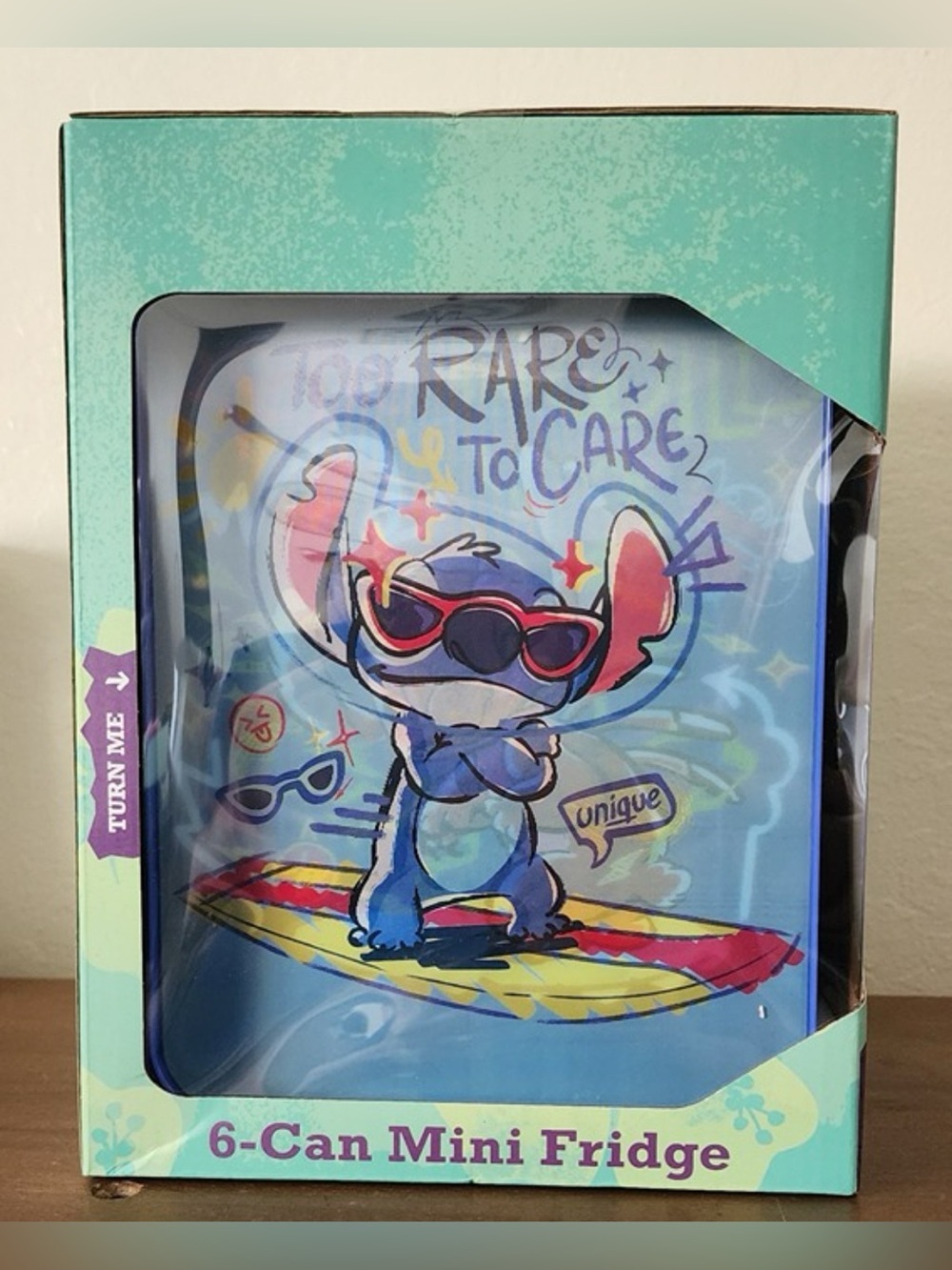 Disney Stitch 6-Can Mini Fridge